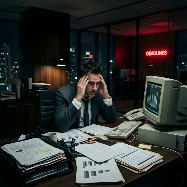 Profesional estresado